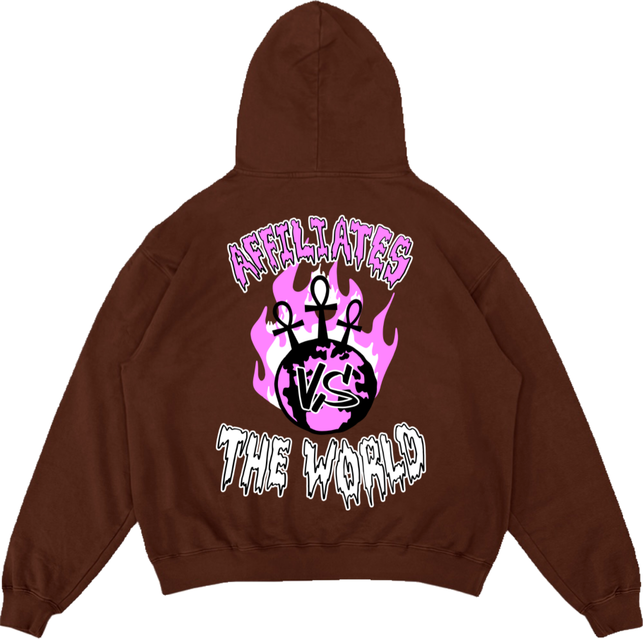 Affiliates vs The World Hoodie (Brown)