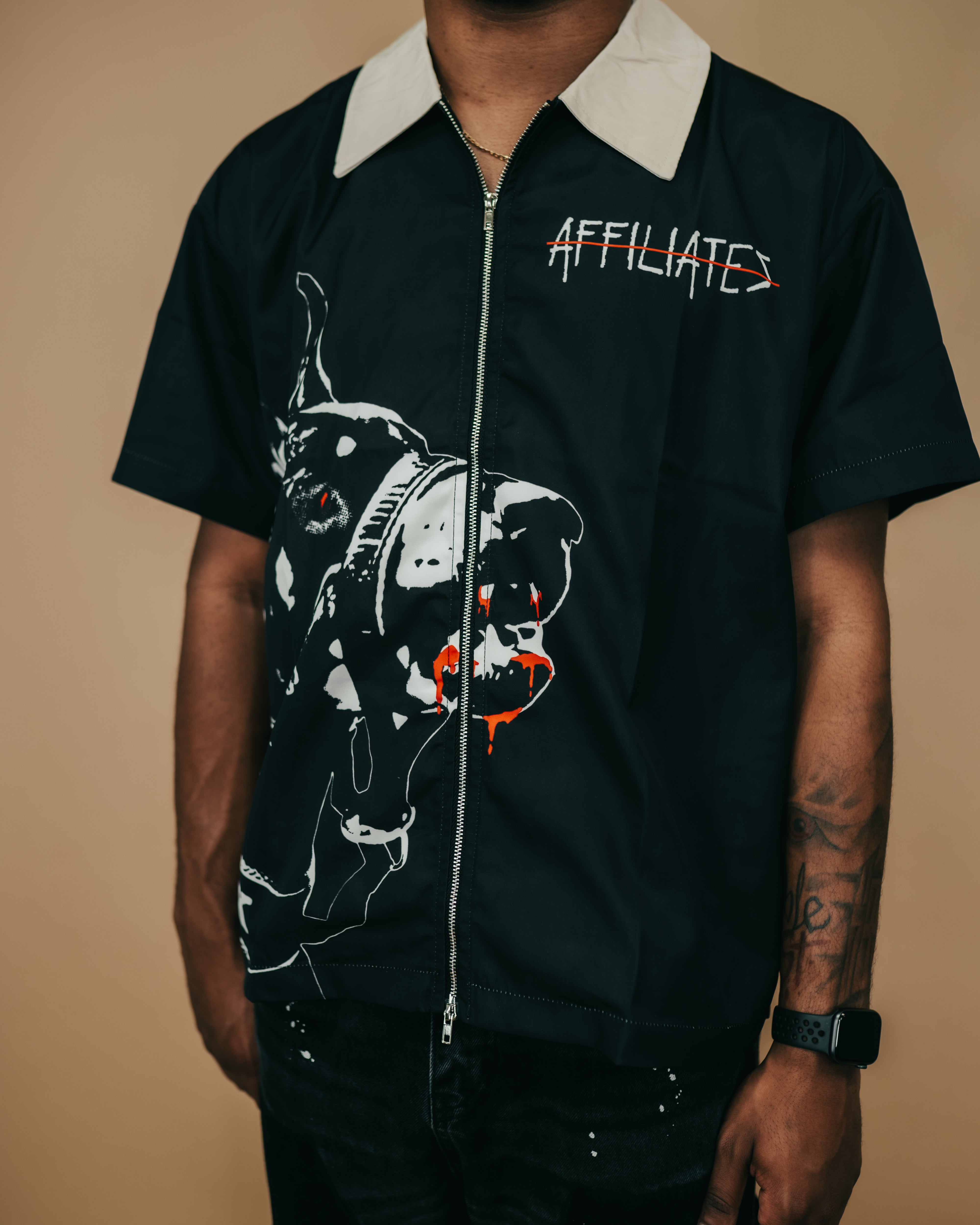 AF BXNNED DOG SHIRT (BLACK)