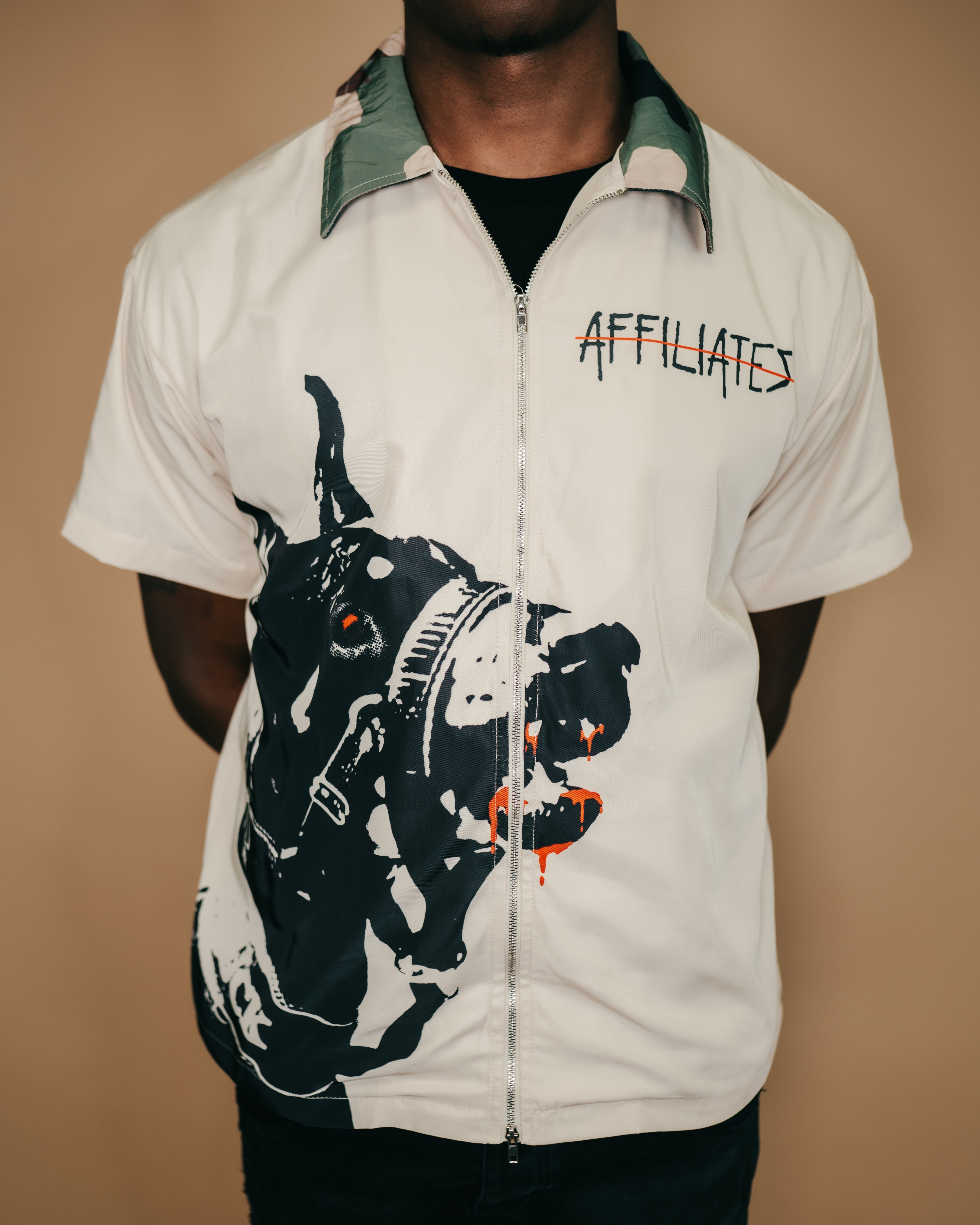 AF BXNNED DOG SHIRT (CREAM)