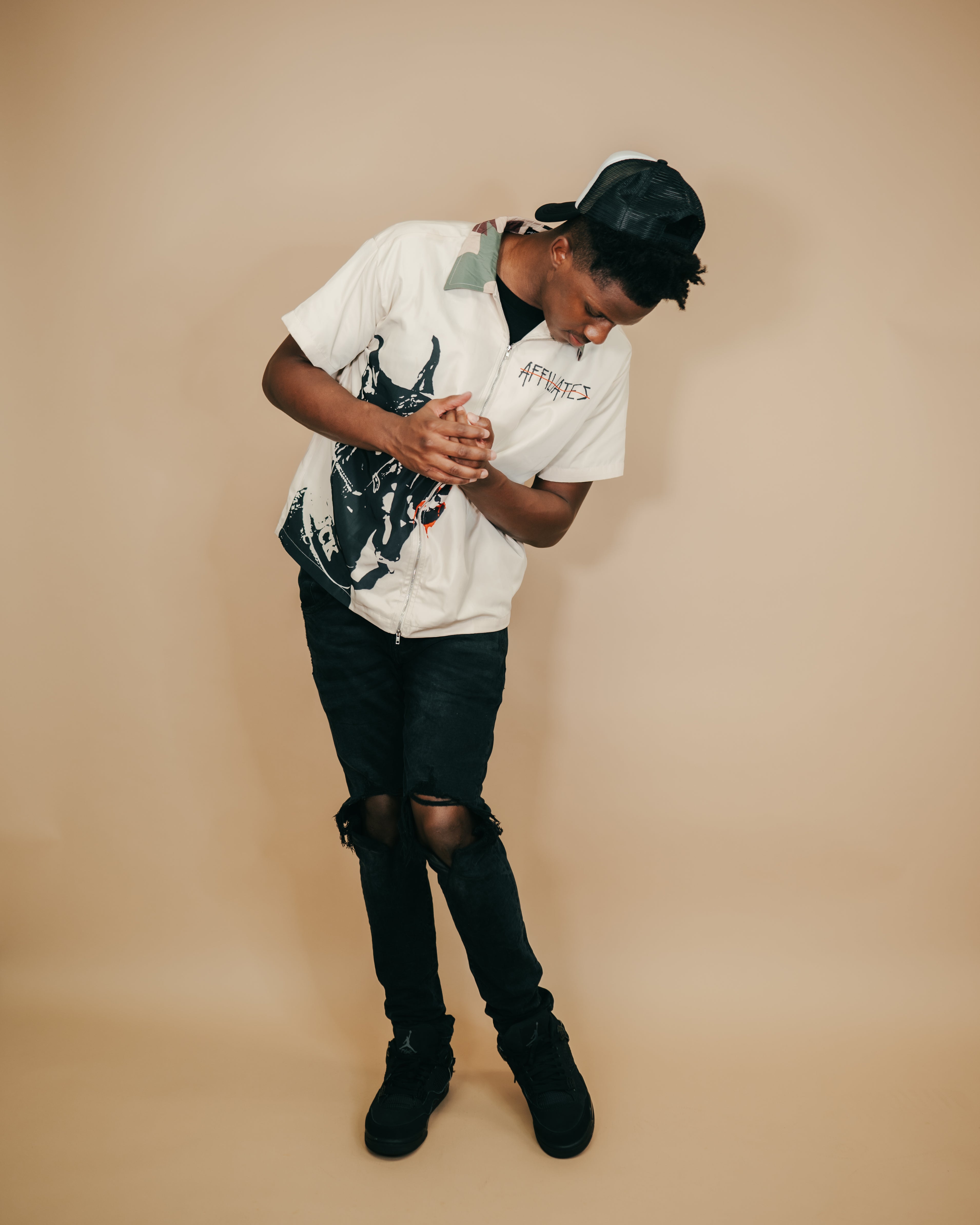 AF BXNNED DOG SHIRT (CREAM)