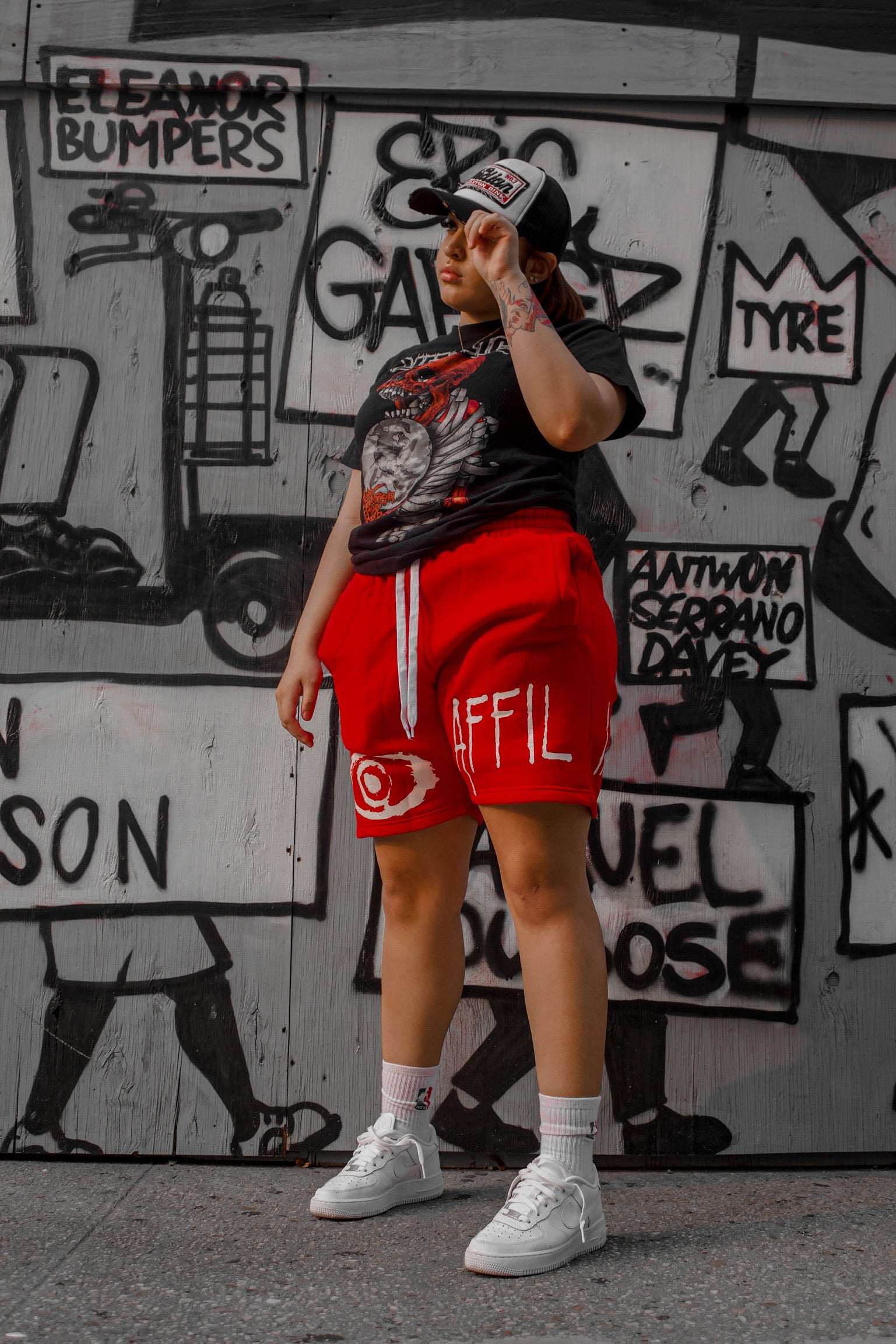 Eye Sweat Shorts (Red)