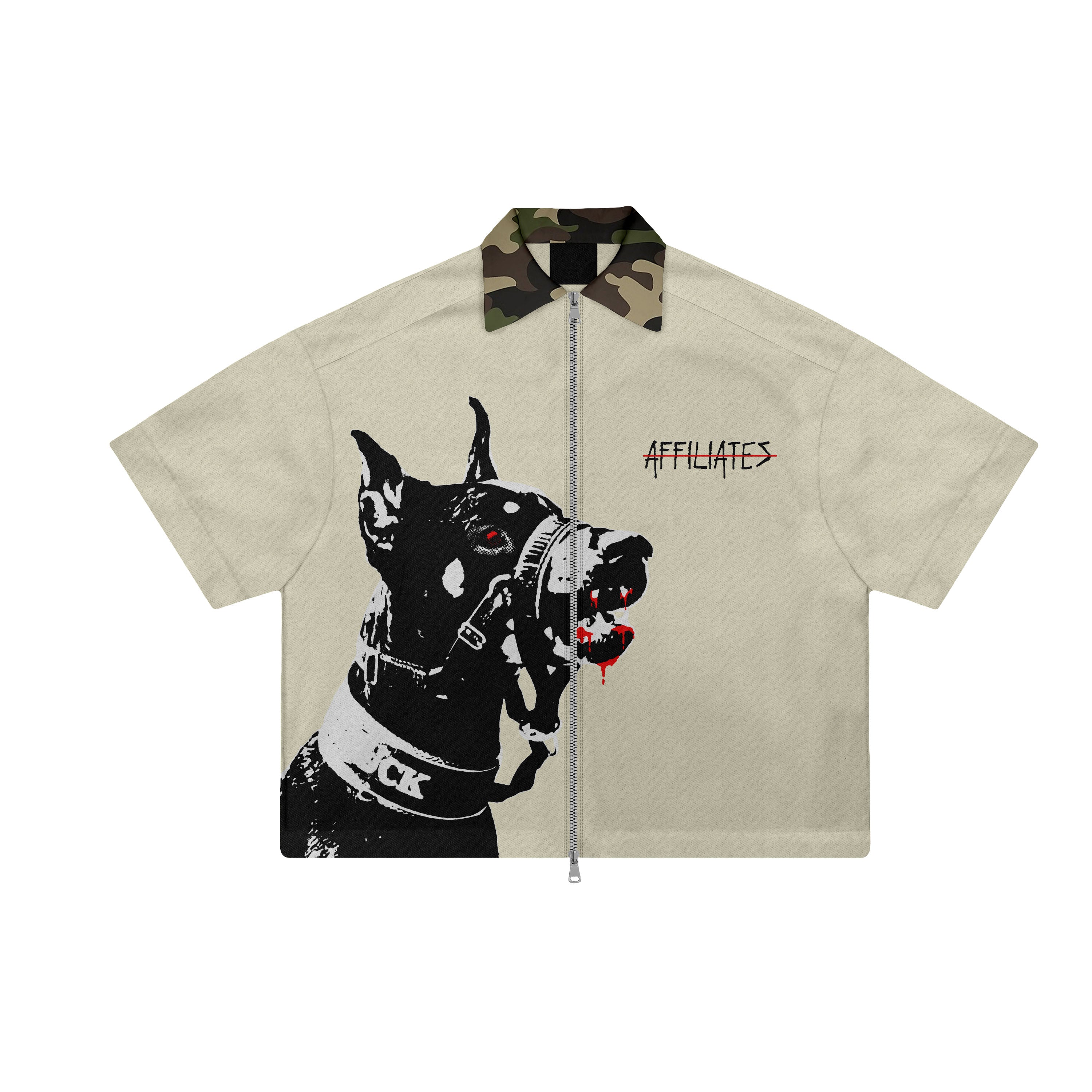 AF BXNNED DOG SHIRT (CREAM)